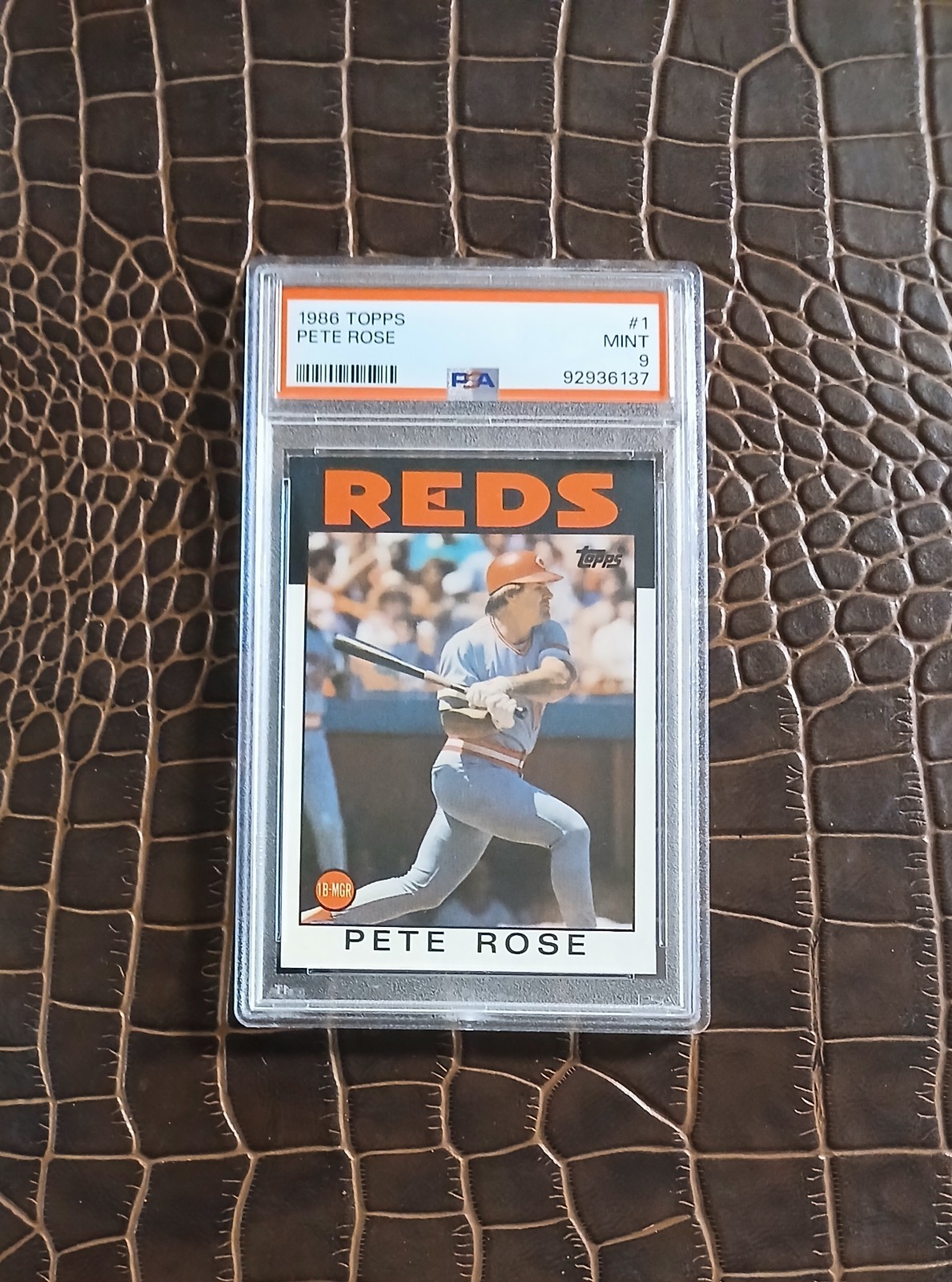 1986 Topps #1 Pete Rose🏆PSA 9🏆Low Pop.🎈