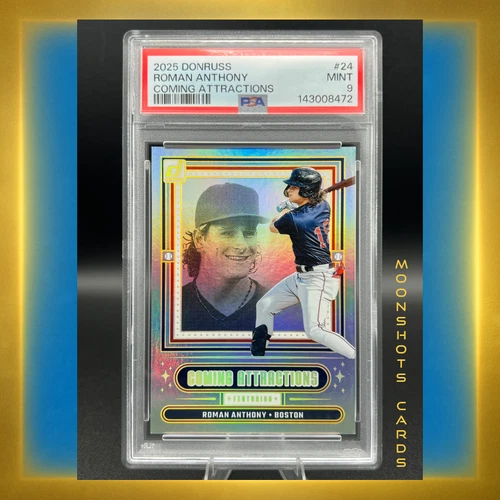 2025 Donruss Coming Attractions Roman Anthony PSA 9 POP 1 Red Sox