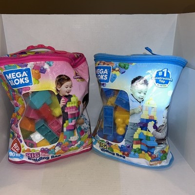 Mega Bloks First Builders Big Building Bag with Big Building Blocks,(80 Pieces)