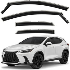 Sun Rain Visors Wind Rain Guards for 2022-2027 Lexus NX SHATTERPROOF