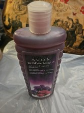 Avon Bubble Bath 24 fl Oz Discontinued Dark Orchid Raspberry New Old Stock