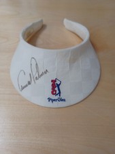 Chapeau vintage dédicacé visière de golf signé Arnold Palmer Piper Glen Country Club