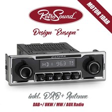 RETROSOUND Retro/Classic/Oldtimer Autoradio DAB/AUX - Design EUROPA