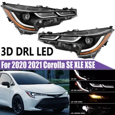 For 2020-2022 Toyota Corolla SE XLE XSE Headlights Lamp LED Left Right Pair 2pcs