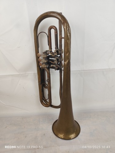 B. Cazzani Milano No. 13 3 Valve Mib Bass Trumpet For Museum 