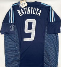 Argentina 2002/2004 Away Batistuta #9 Authentic  adidas Jersey XL Dark Blue
