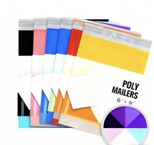  1 6x9 Colors Poly Mailers Plastic Shipping Envelopes Bags 25,50,100,500,1000