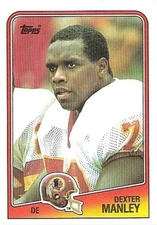 1988 Topps #20 Dexter Manley Washington Redskins