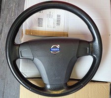 VOLVO S40 MK2 V50 C30 (04-12) LEATHER  STEERING WHEEL & CRASHBAG