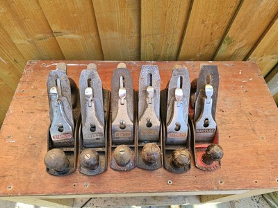 6x Stanley/Schallplatte/Marples No 4 Hobel