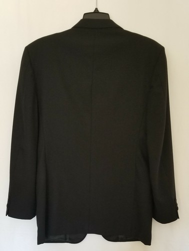 ANDREW FEZZA BLACK TUXEDO 100% WOOL SUIT SIZE 40L - Picture 5 of 7