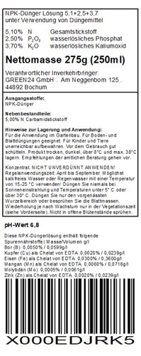 Zitrus-Dünger Citrus NPK Dünger für Zitronen Apfelsinen Kumquat Pflanzen - Bild 3 von 7