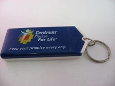 Keychain: CENTRUM Vitamins Pledge for Life Case ~ VERY HARD TO OPEN ~