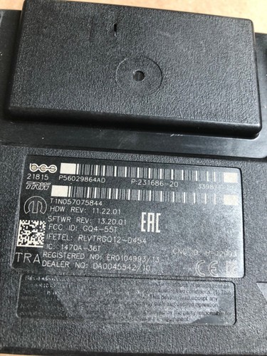 2019-2022 Dodge Ram 2500 3500 OEM Keyless Entry Hub Receiver P56029864AD - Picture 3 of 5