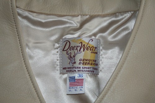VTG Women's Deerskin Vest 36 Tan MIDWESTERN SPORTS TOGS Superior Quality - Picture 8 of 8