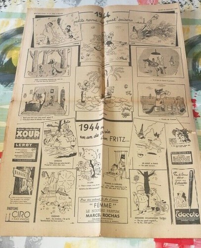 WW2 WAR 39/45 NEWSPAPER CROSSROADS N°19 30 DEC 1944 MAURIAC JEAN EFFEL TROYAT - Picture 4 of 4