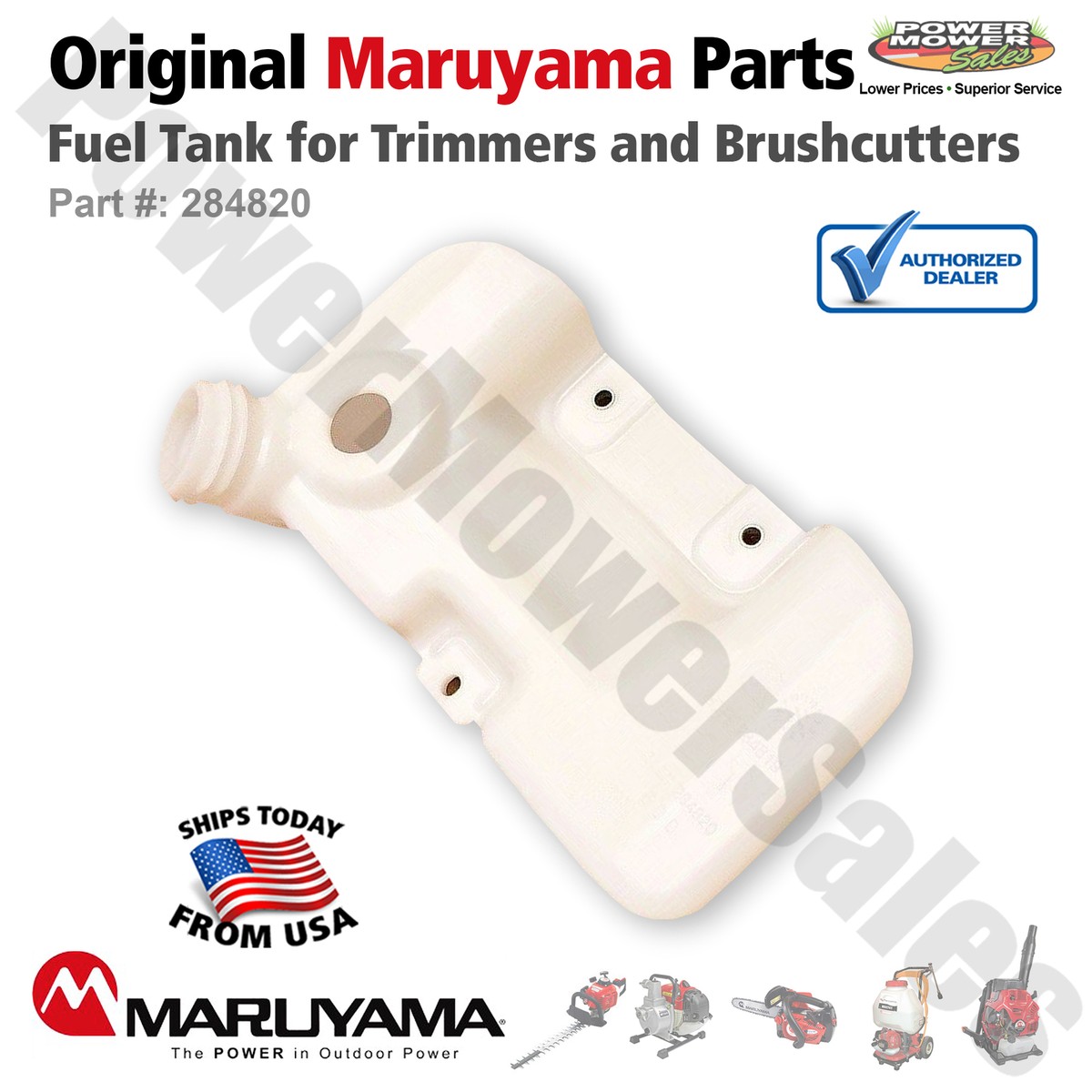 Genuine OEM Maruyama Fuel Tank for Trimmers and Brushcutters