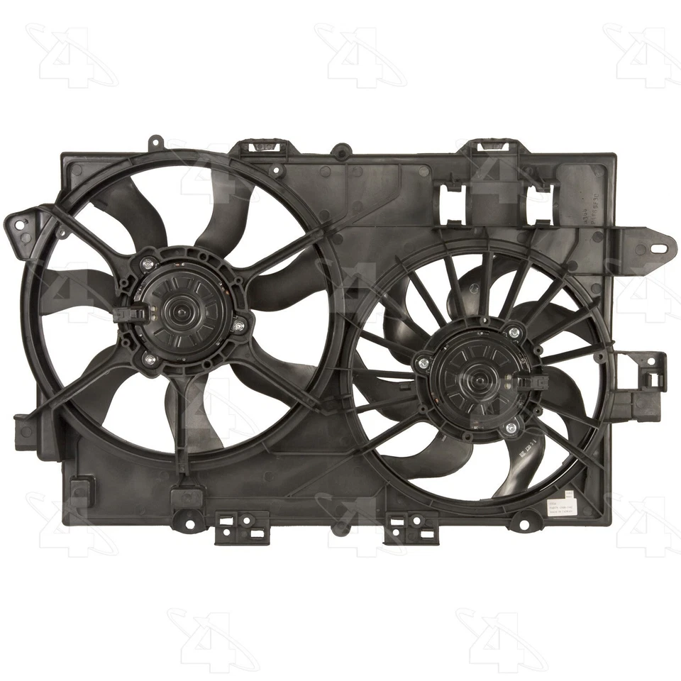 Conjunto duplo de radiador e ventilador condensador para 2006-2008 Pontiac Torrent 4 estações - Imagem 2 de 3