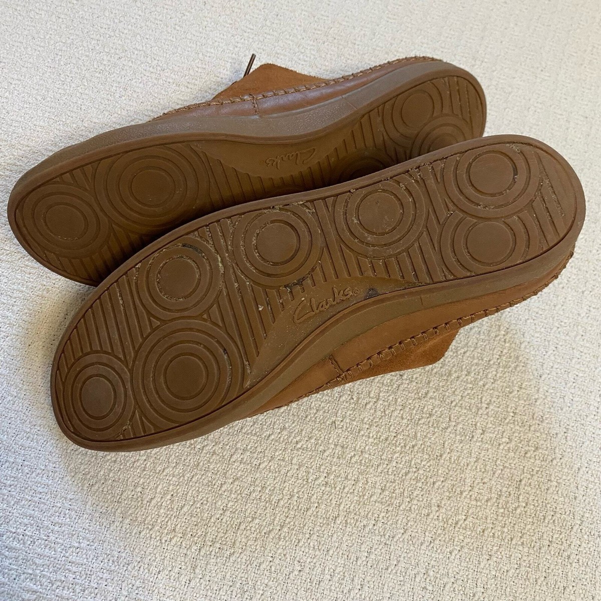 Clarks Suede Lace-Up Moccasin in Light Khaki Clarks Men main image 2