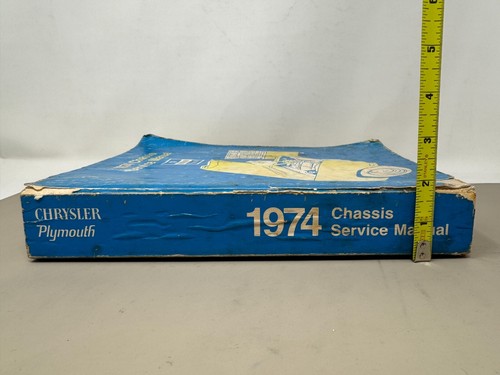 1974 Chrysler Plymouth Chassis Body Service Manual Book - Foto 4 di 13