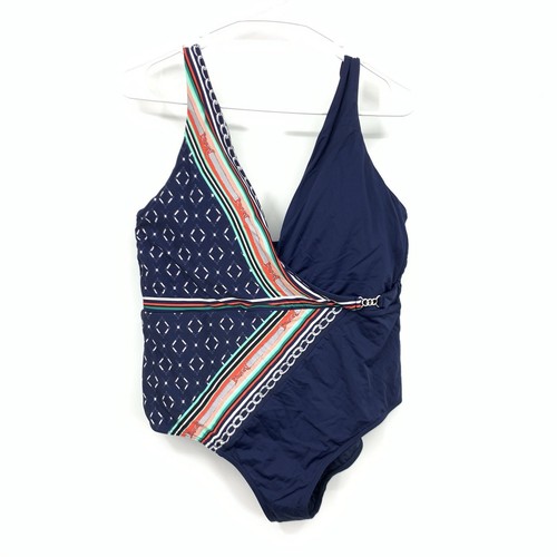 Maillot de bain plongeant une pièce JETS Australia femme 12 armatures bleu