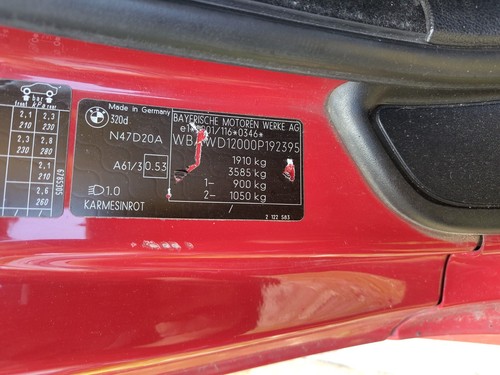 BMW Serie 1 3 E81 E87 E90 E91 E92 Portaasse posteriore arresto + viti 6763411 - Foto 9 di 9