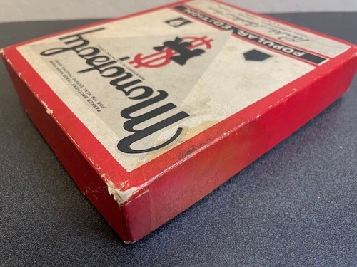 Vintage Monopoly Game 1950s Popular Edition Red Box Wood Pieces No Board - Picture 6 of 6