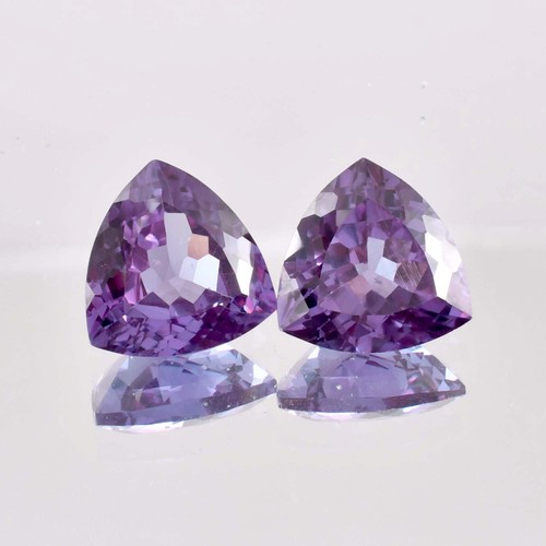 1 Pair Natural Color Changing Alexandrite Trillion Loose Gemstone GIT Certified - Picture 6 of 6