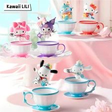 TOPTOY Sanrio Family Cup Elf Series Blind Box Confirmed Figure Hot Toy Kid Gift