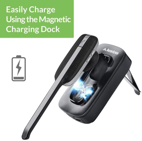 Avantree Ego Mono Bluetooth Headset Hands Free Earpiece with Car Kit Receiver - Picture 6 of 8