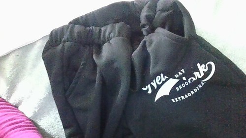 Brooklyn, NY Jogger Pants Shein Child Size 9Y 18" Waist Blk White Graphic 2-Pkts - Picture 5 of 14