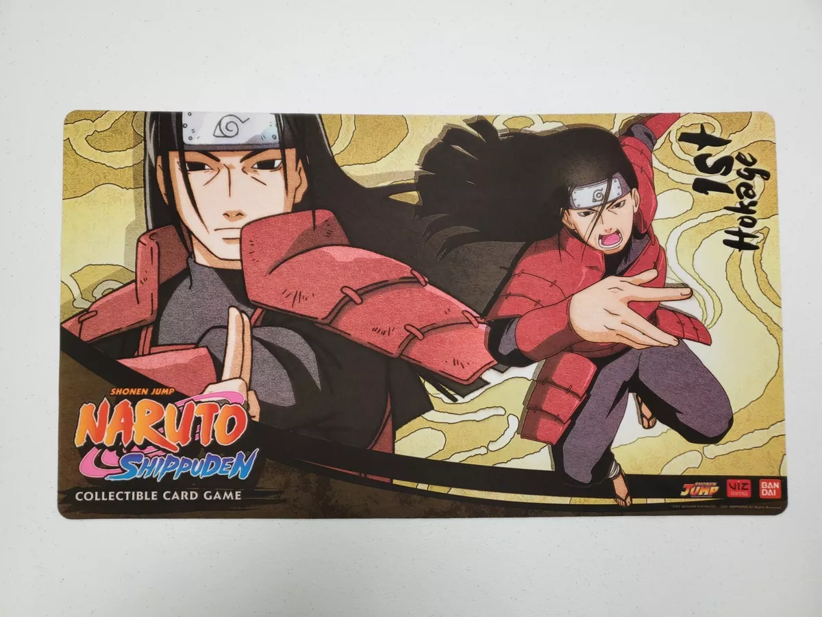 Naruto CCG 1st Hokage Playmat *RARE* Mat Hashirama Senju Excellent  Condition