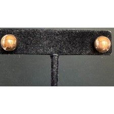 14K YELLOW GOLD BALL STUD EARRINGS SKY