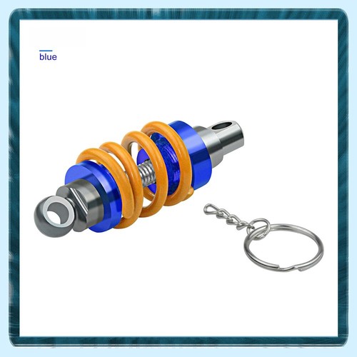 Personaliz Keychain Blue Alloy Adjustable Coilover Spring Shock Absorber Keyring - 第 9/13 張圖片