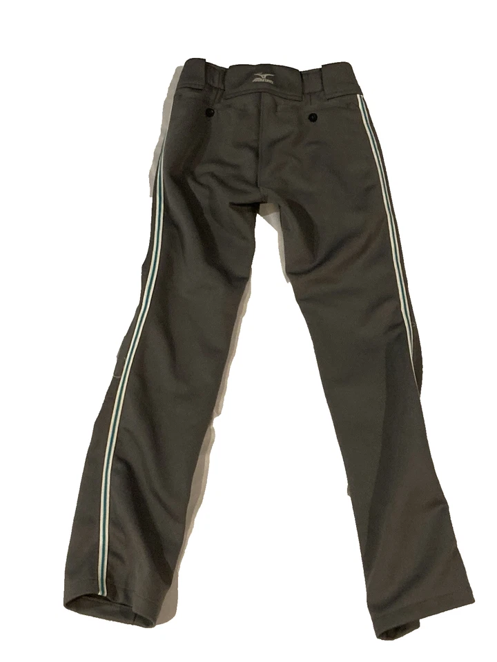 Pantalones de béisbol Mizuno Youth Premier Piped parte inferior elástica gris grande Foto 3 de 4