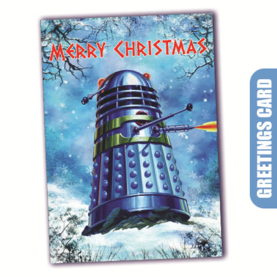 Dalek Weihnachtskarte (A5) Doctor Who Comic Art