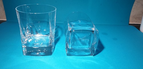 *Stunning* 2x Luigi Bormioli Italy Crystal *Mozart* Double Shot Whiskey Glasses - Picture 4 of 12