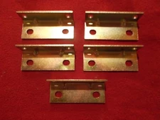 Heavy Duty Steel Right Angle Brackets--- Plated---(Lot of 20)