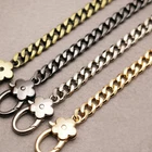 20-120 CM Replacement Metal Flat Chain For Handbag Shoulder Strap Bag Purse C#