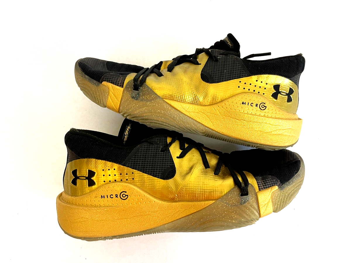 Under Armour Spawn Anatomix Low Metallic Gold Black Shoes Under Armour Spawn Anatomix Low Metallic Gold Black Shoes