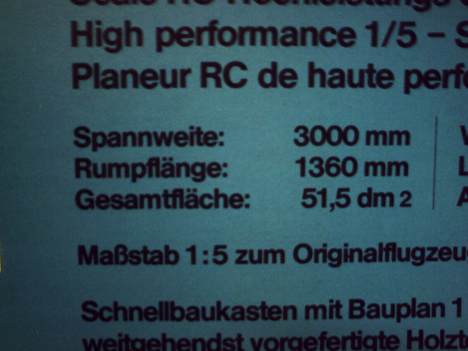 Wik-Speed Astir Kabinenhaube in klar transparent -- 300 cm Spannw. 