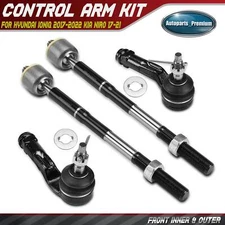4pcs Front Outer & Inner Tie Rod End for Hyundai Ioniq 2017-2022 Kia Niro 17-21