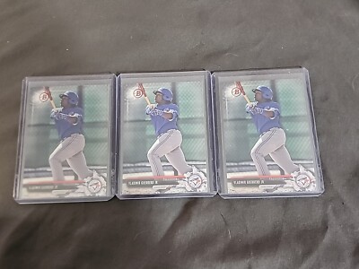 Lot Of 3 - 2017 Bowman Vladimir Guerrero Jr #BD-150 Toronto Blue Jays RC