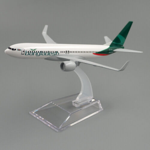 1:400 16cm B737 Bangladesh Airlines Airplane Diecast Plane Model Gifts/Decor - Afbeelding 1 van 10