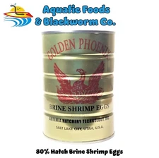 6 x 1-lb  Brine Shrimp Eggs, Grade  A  80% Hatch Great Salt Lake Eggs, Artemia