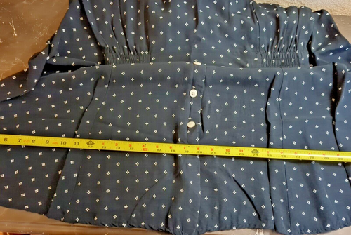 Norton McNaughton Button Flare Midi Skirt Black White Accent Women's Size 14 - Picture 6 of 6