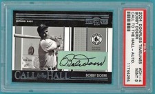 2004 Donruss Timelines Bobby Doerr Auto Issue - PSA 9! Red Sox! POP 2! HOF!