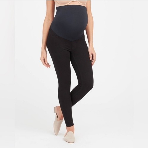 Spanx Mama Maternity Black Skinny Ankle Jean Stretch Denim Size XL - Picture 6 of 15