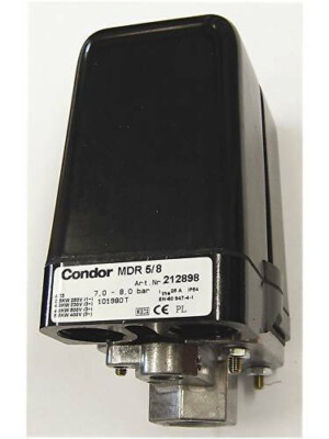 Condor Druckschalter MDR 5/8   1/2'' Nr. 212898.  230 u. 400 Volt Kabelverschr.