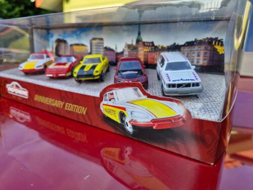 Majorette Gift Set 60th Anniversary 5 Premium Cars: Citroen Chevy Datsun Alfa Vo - Bild 3 von 8